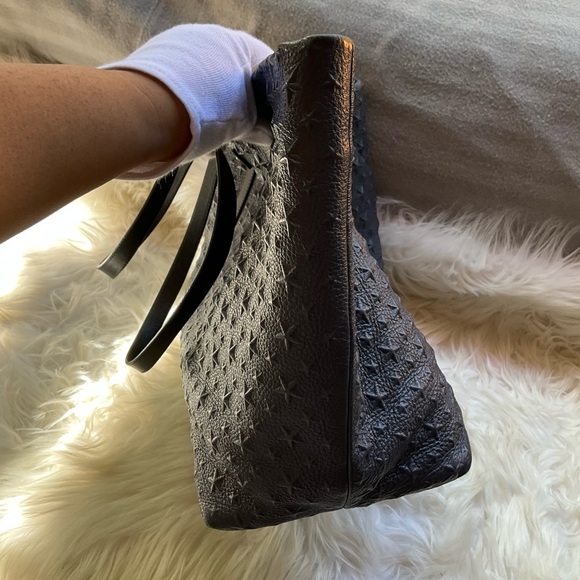 Jimmy Choo Sofia/M Tote Bag Smokey Blue - Picture 4 of 12